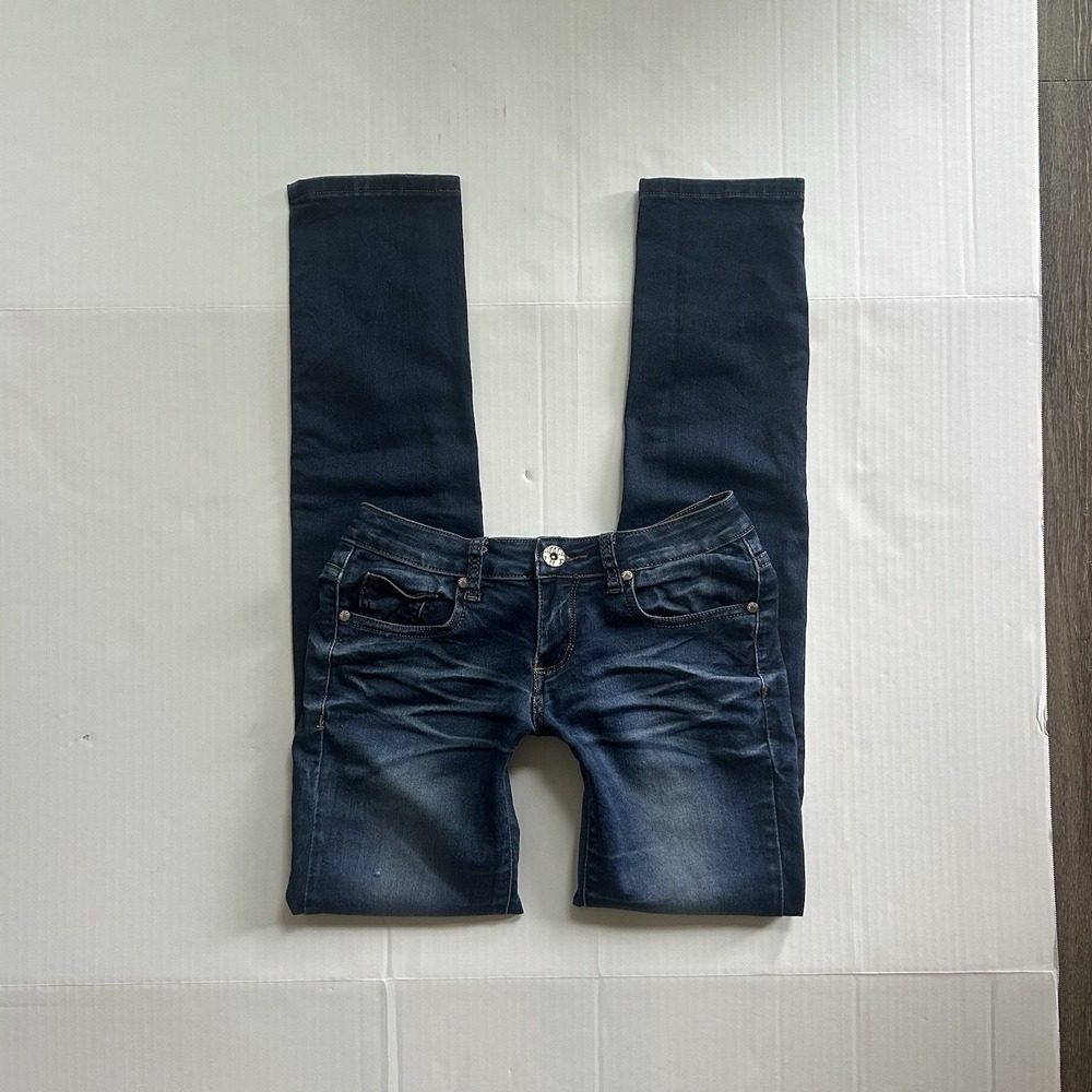 2000s Machine Jeans Low Rise Skinny Leg Y2K Grunge Indie